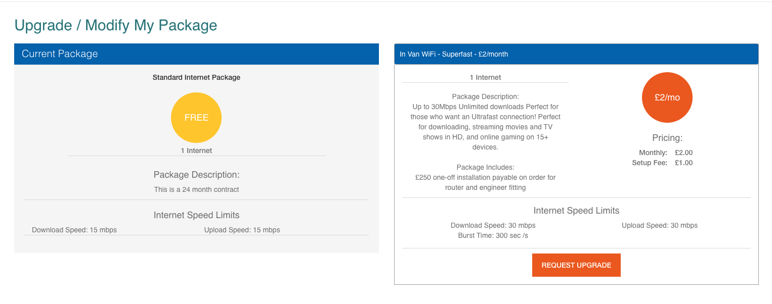 How to Upgrade your Package Camping Connect User SupportCamping